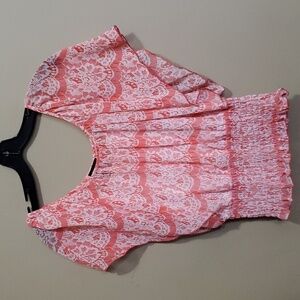 Seduction one piece cami with sheer top size small